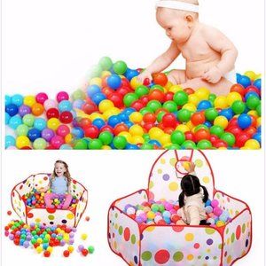 　100pcs baby kids toys swimming pool ocean ball fun colorful plasticActual Colo